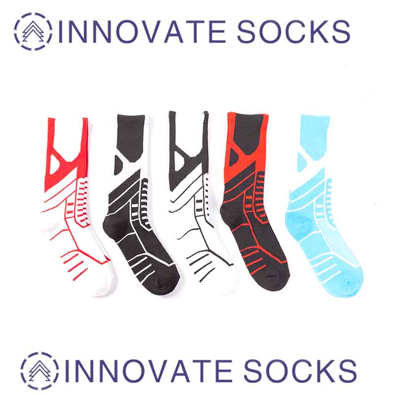 Equipo de diseño personalizado avanzado calcetines de baloncesto antideslizantes de alta compresión