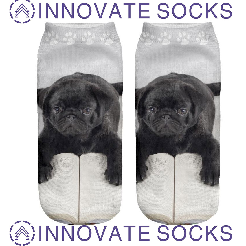 Nuevo calcetín 3D calcetín animal calcetín impreso