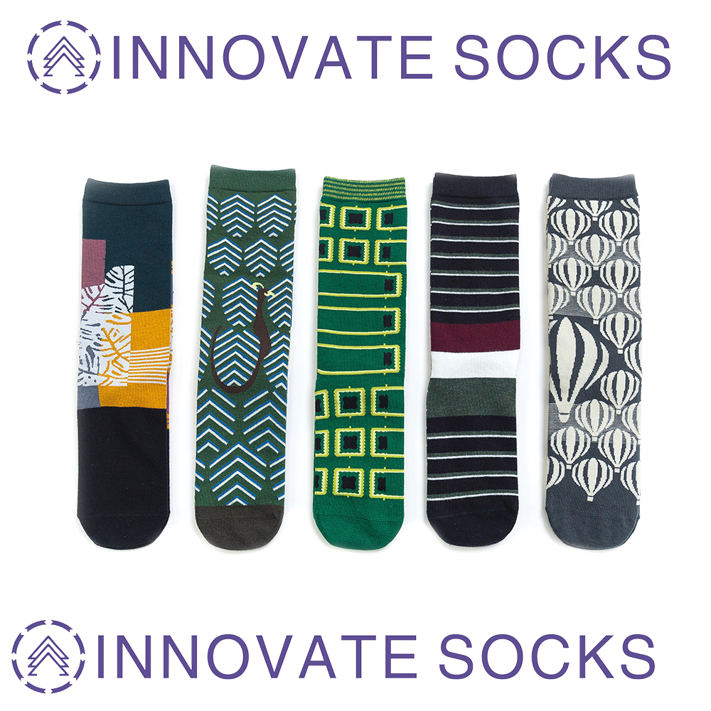 Creative AB Socks Left and Right feet Men and Women Art Snowflake Socks customized Cotton Socks