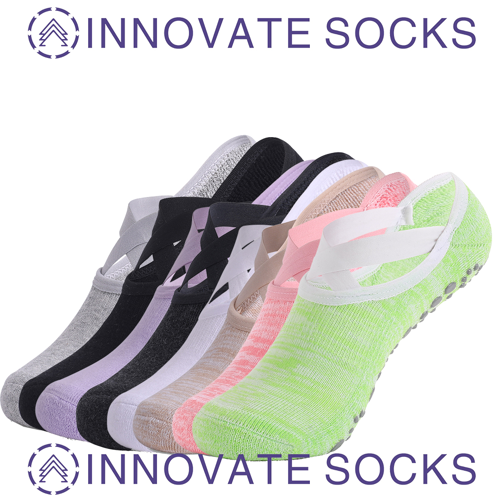 Agarre antideslizante Pilates calcetines antideslizantes para mujeres